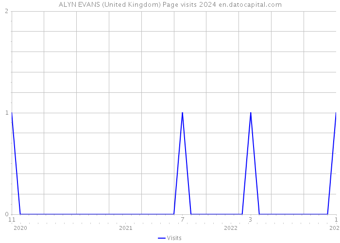 ALYN EVANS (United Kingdom) Page visits 2024 