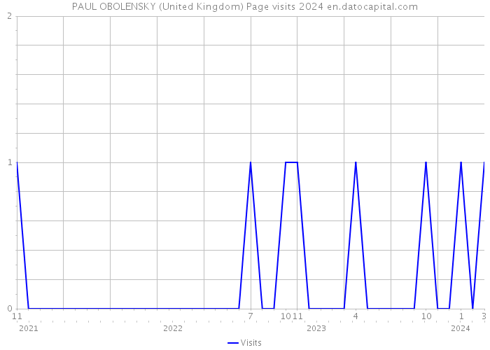 PAUL OBOLENSKY (United Kingdom) Page visits 2024 