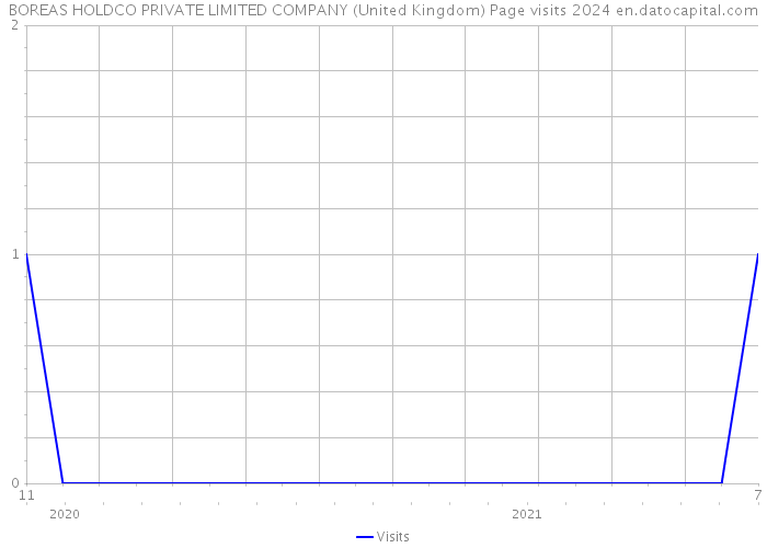BOREAS HOLDCO PRIVATE LIMITED COMPANY (United Kingdom) Page visits 2024 