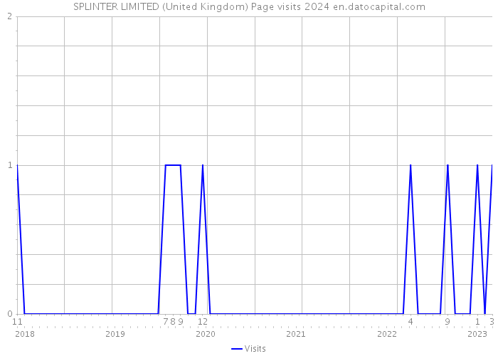 SPLINTER LIMITED (United Kingdom) Page visits 2024 