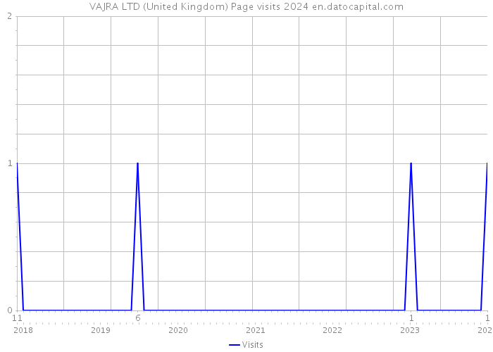 VAJRA LTD (United Kingdom) Page visits 2024 