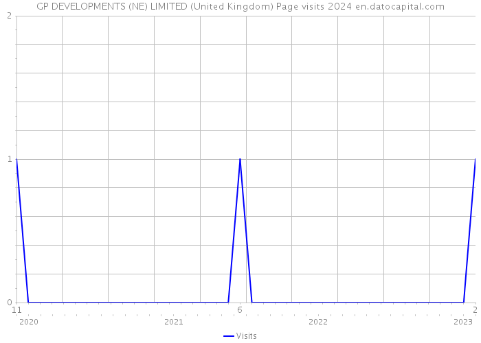 GP DEVELOPMENTS (NE) LIMITED (United Kingdom) Page visits 2024 