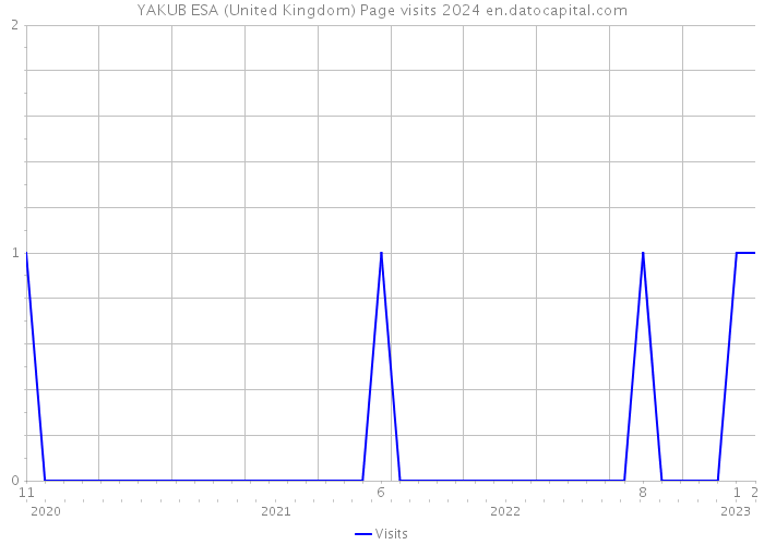 YAKUB ESA (United Kingdom) Page visits 2024 