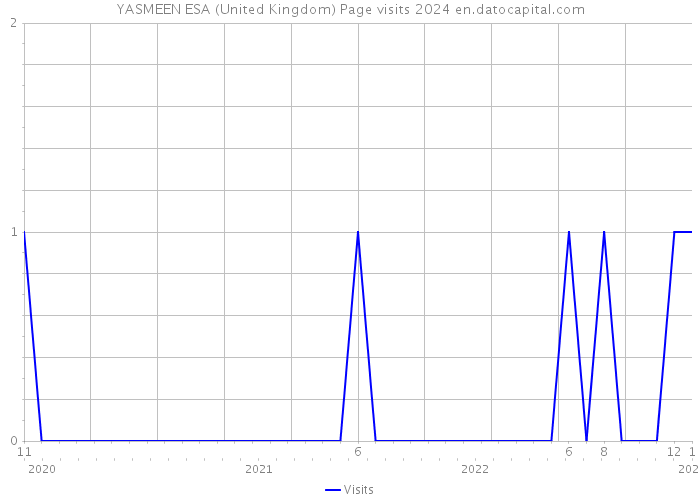 YASMEEN ESA (United Kingdom) Page visits 2024 