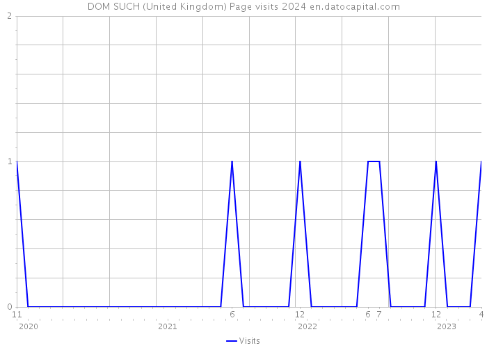 DOM SUCH (United Kingdom) Page visits 2024 