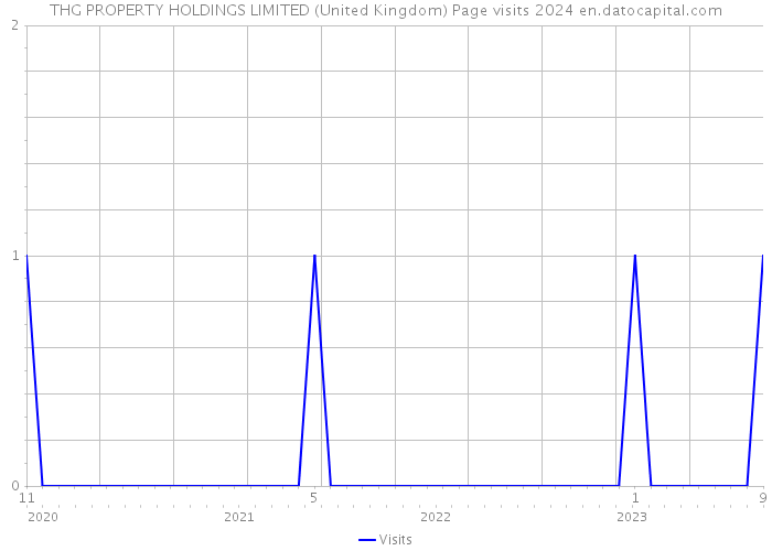 THG PROPERTY HOLDINGS LIMITED (United Kingdom) Page visits 2024 