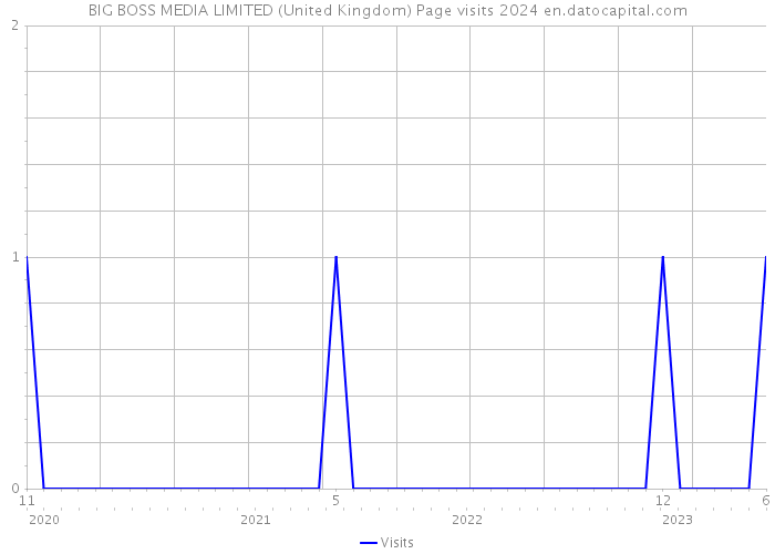 BIG BOSS MEDIA LIMITED (United Kingdom) Page visits 2024 