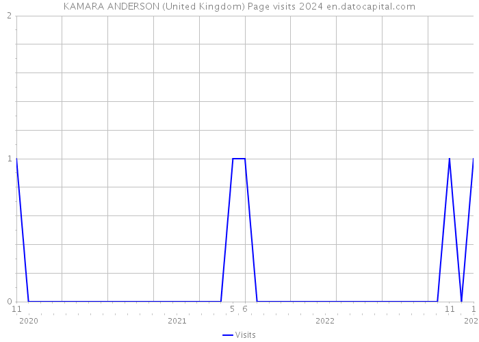 KAMARA ANDERSON (United Kingdom) Page visits 2024 