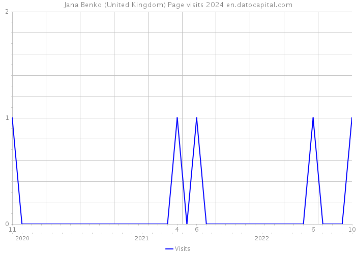 Jana Benko (United Kingdom) Page visits 2024 