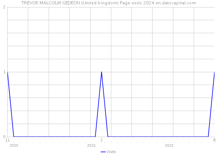 TREVOR MALCOLM GEDEON (United Kingdom) Page visits 2024 