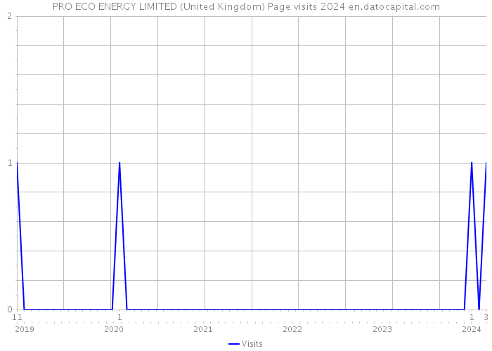 PRO ECO ENERGY LIMITED (United Kingdom) Page visits 2024 