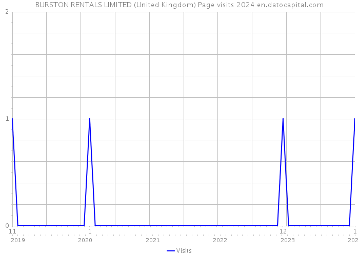 BURSTON RENTALS LIMITED (United Kingdom) Page visits 2024 