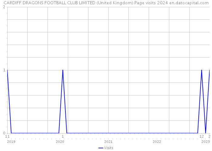 CARDIFF DRAGONS FOOTBALL CLUB LIMITED (United Kingdom) Page visits 2024 