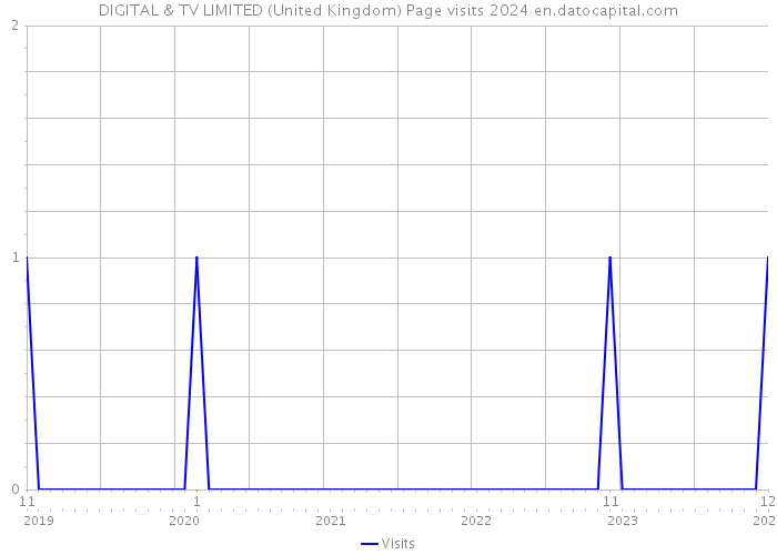 DIGITAL & TV LIMITED (United Kingdom) Page visits 2024 