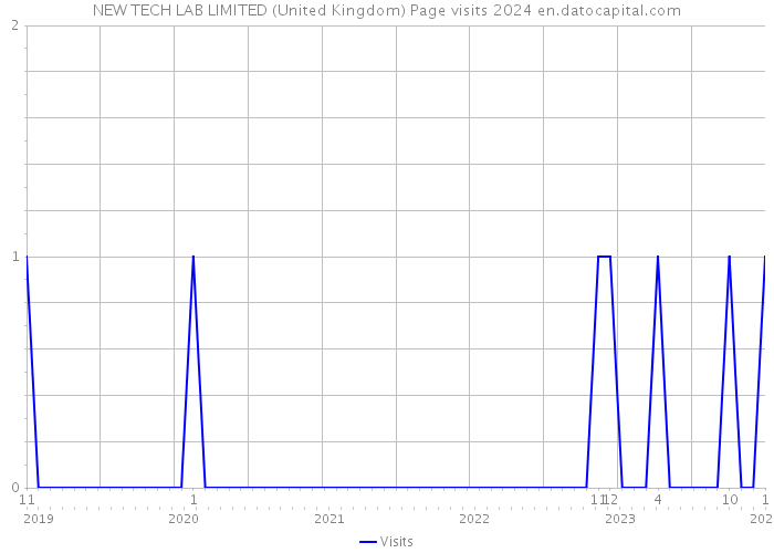 NEW TECH LAB LIMITED (United Kingdom) Page visits 2024 