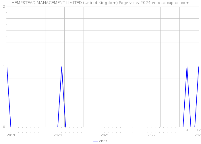 HEMPSTEAD MANAGEMENT LIMITED (United Kingdom) Page visits 2024 