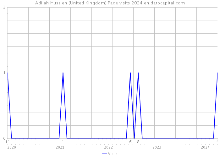 Adilah Hussien (United Kingdom) Page visits 2024 