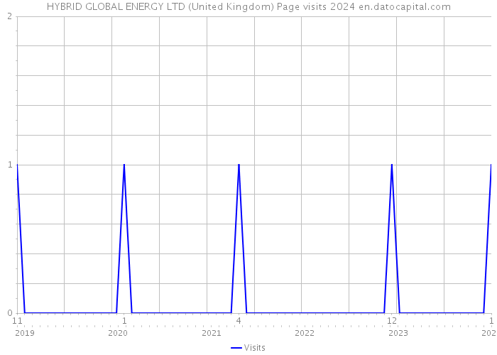 HYBRID GLOBAL ENERGY LTD (United Kingdom) Page visits 2024 