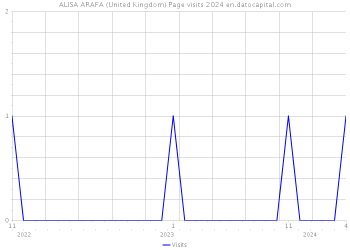 ALISA ARAFA (United Kingdom) Page visits 2024 