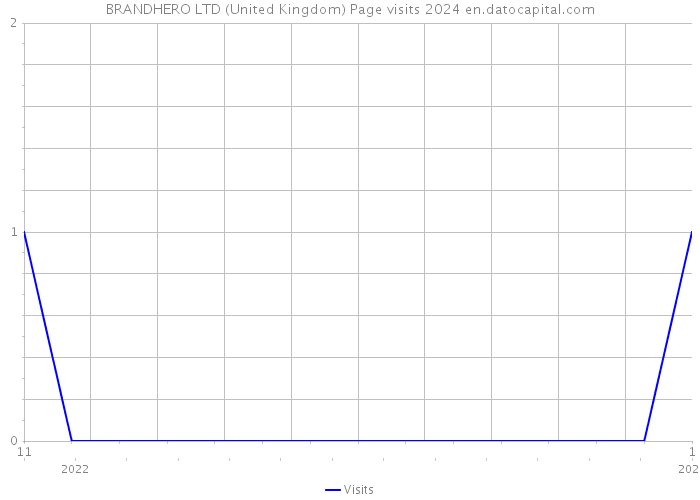 BRANDHERO LTD (United Kingdom) Page visits 2024 