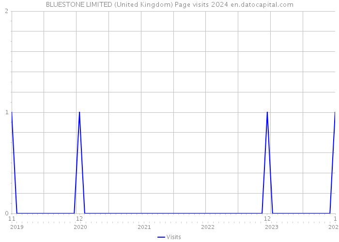 BLUESTONE LIMITED (United Kingdom) Page visits 2024 