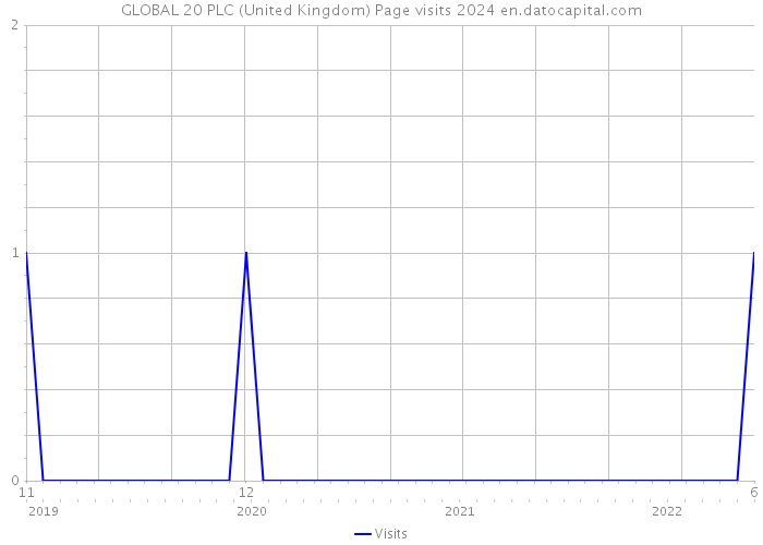 GLOBAL 20 PLC (United Kingdom) Page visits 2024 