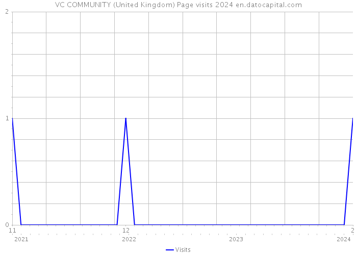 VC COMMUNITY (United Kingdom) Page visits 2024 