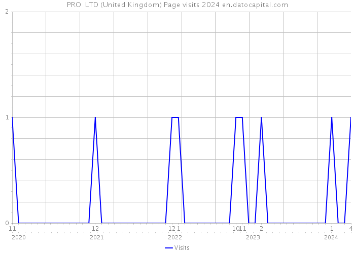 PRO+ LTD (United Kingdom) Page visits 2024 