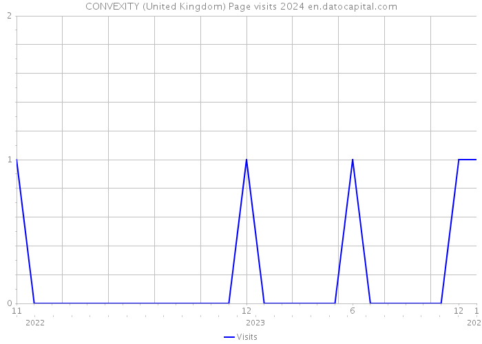 CONVEXITY (United Kingdom) Page visits 2024 