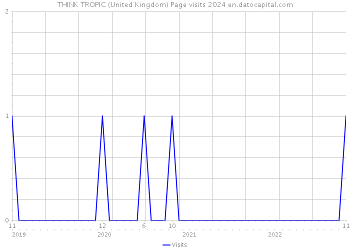 THINK TROPIC (United Kingdom) Page visits 2024 