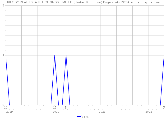 TRILOGY REAL ESTATE HOLDINGS LIMITED (United Kingdom) Page visits 2024 
