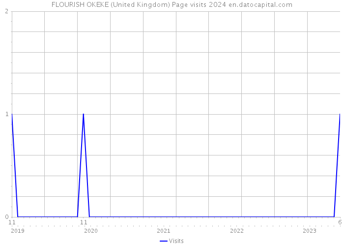 FLOURISH OKEKE (United Kingdom) Page visits 2024 