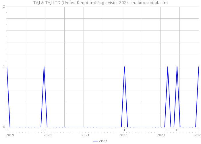 TAJ & TAJ LTD (United Kingdom) Page visits 2024 