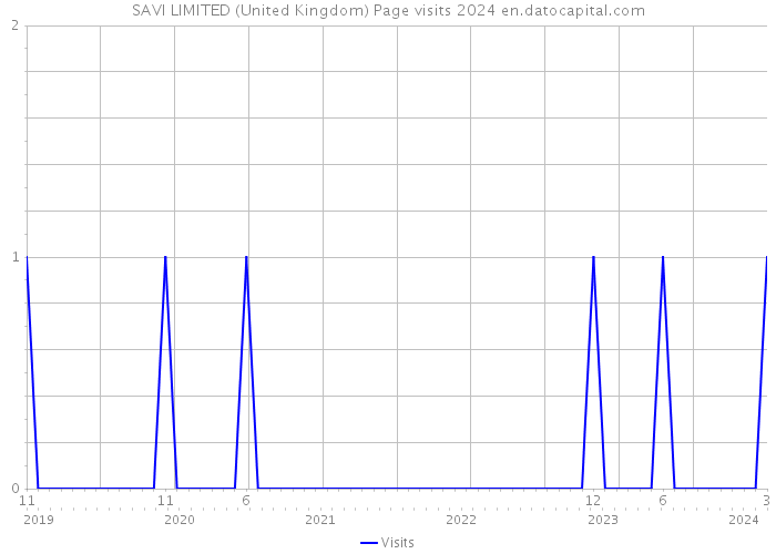 SAVI LIMITED (United Kingdom) Page visits 2024 