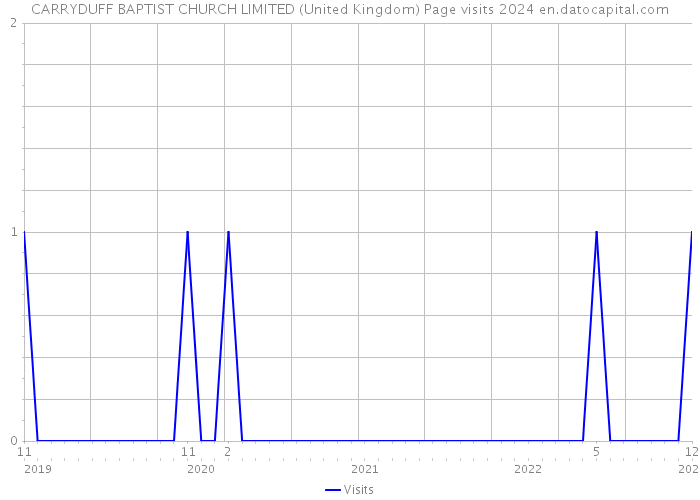 CARRYDUFF BAPTIST CHURCH LIMITED (United Kingdom) Page visits 2024 