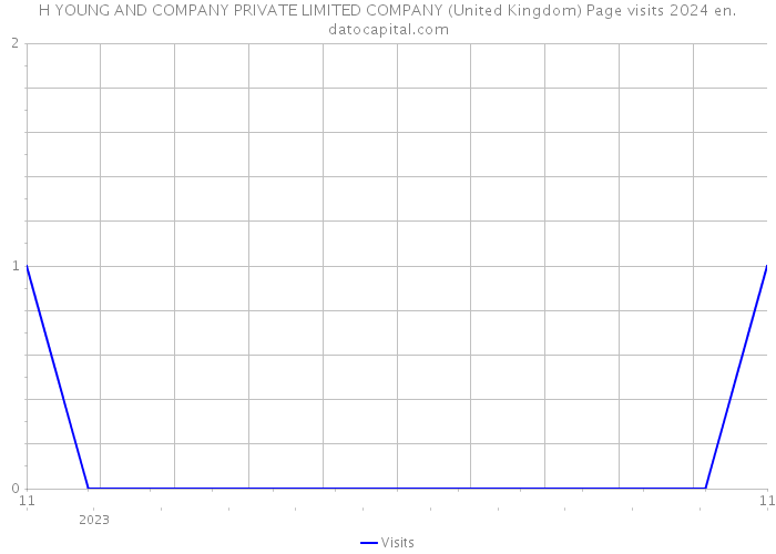H YOUNG AND COMPANY PRIVATE LIMITED COMPANY (United Kingdom) Page visits 2024 