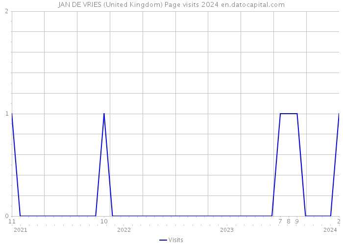 JAN DE VRIES (United Kingdom) Page visits 2024 