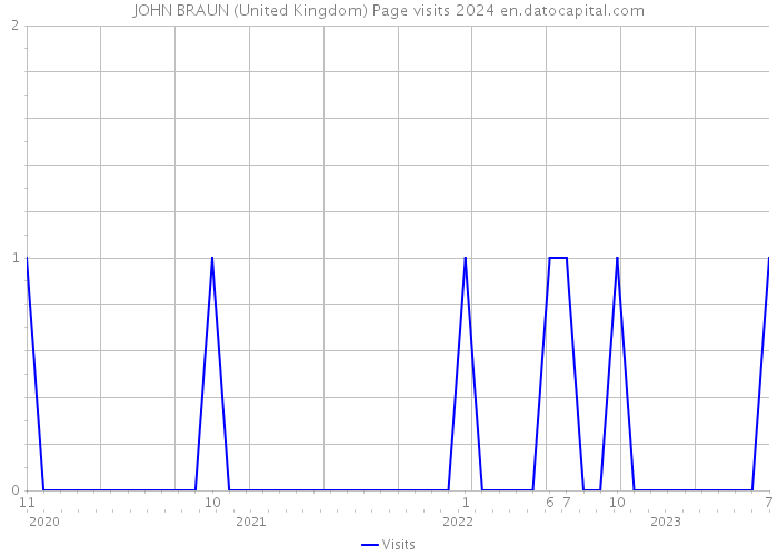 JOHN BRAUN (United Kingdom) Page visits 2024 