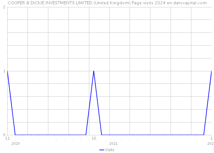 COOPER & DICKIE INVESTMENTS LIMITED (United Kingdom) Page visits 2024 