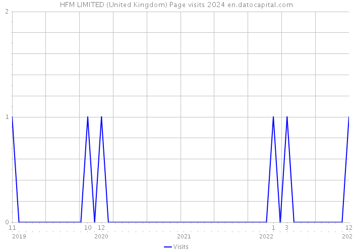 HFM LIMITED (United Kingdom) Page visits 2024 