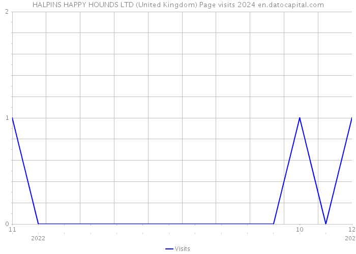 HALPINS HAPPY HOUNDS LTD (United Kingdom) Page visits 2024 