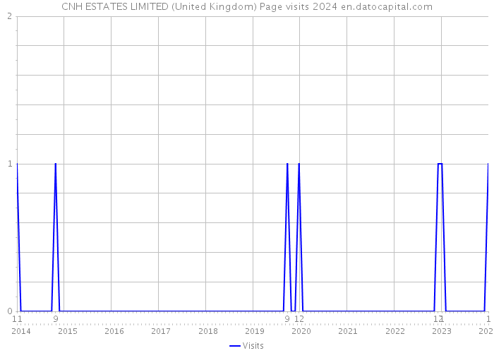 CNH ESTATES LIMITED (United Kingdom) Page visits 2024 