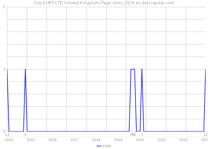 GUL KURT LTD (United Kingdom) Page visits 2024 