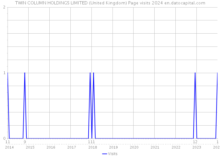 TWIN COLUMN HOLDINGS LIMITED (United Kingdom) Page visits 2024 
