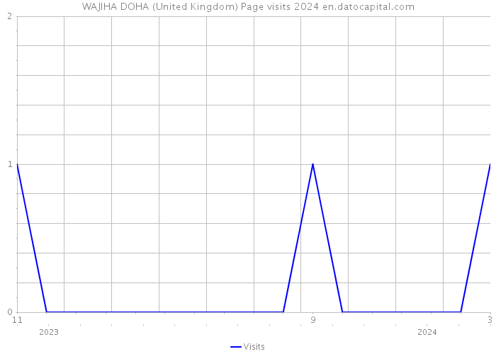 WAJIHA DOHA (United Kingdom) Page visits 2024 