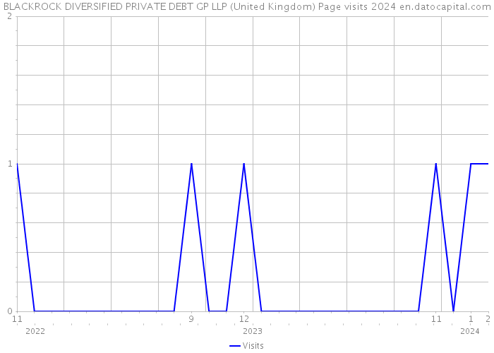 BLACKROCK DIVERSIFIED PRIVATE DEBT GP LLP (United Kingdom) Page visits 2024 