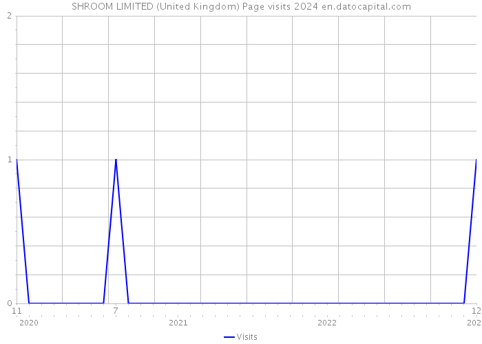 SHROOM LIMITED (United Kingdom) Page visits 2024 
