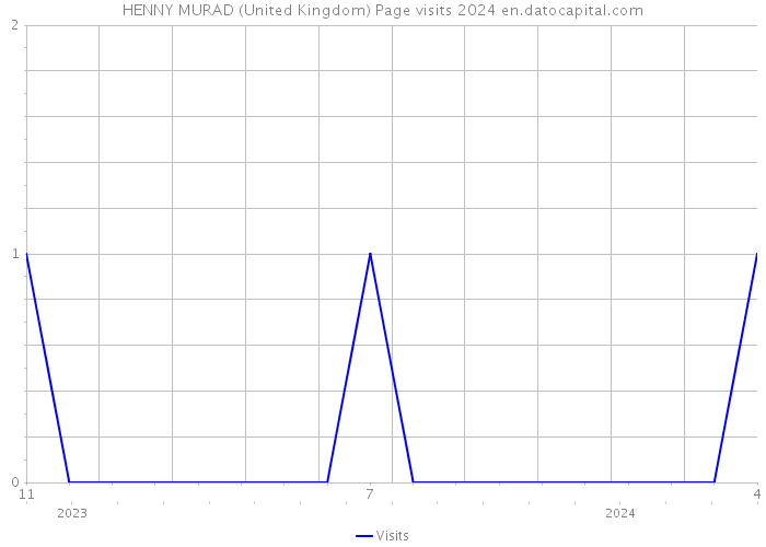 HENNY MURAD (United Kingdom) Page visits 2024 