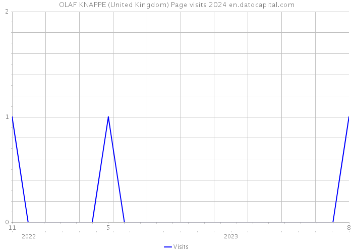 OLAF KNAPPE (United Kingdom) Page visits 2024 