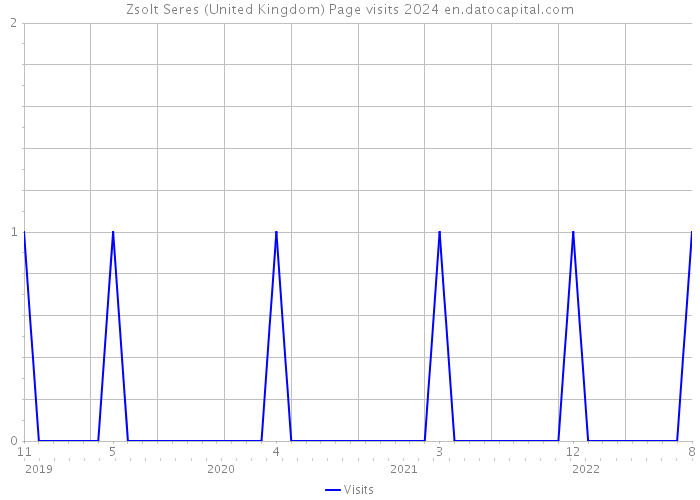 Zsolt Seres (United Kingdom) Page visits 2024 